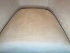 RH 1950s Italian Shelter Arm Leather Chair | Classic Depth | Italian Veneto | Ivory