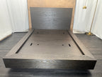 RH Machinto Panel Bed – Queen | 50" Headboard | Brown Oak