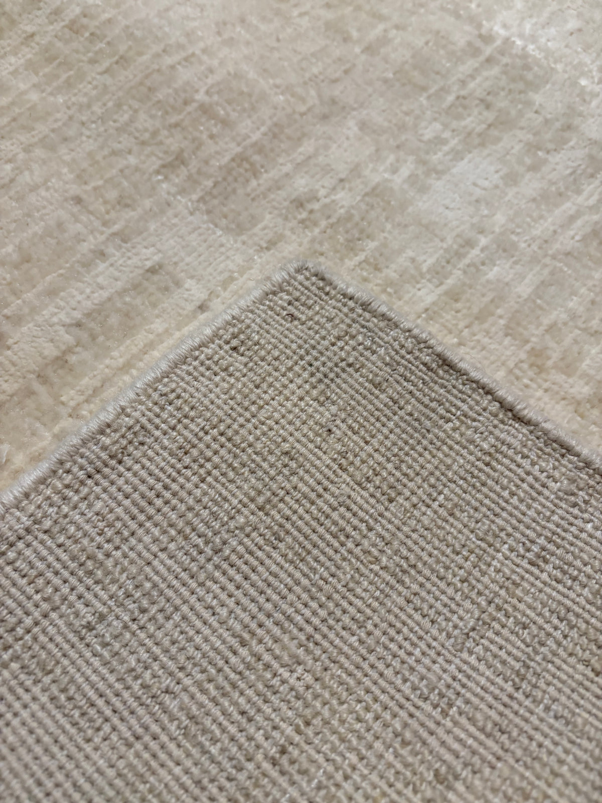 RH Matrice Wool & Silk Rug – 10' x 11' – Ivory | Custom Order | Staging Condition | Professionally Cleaned