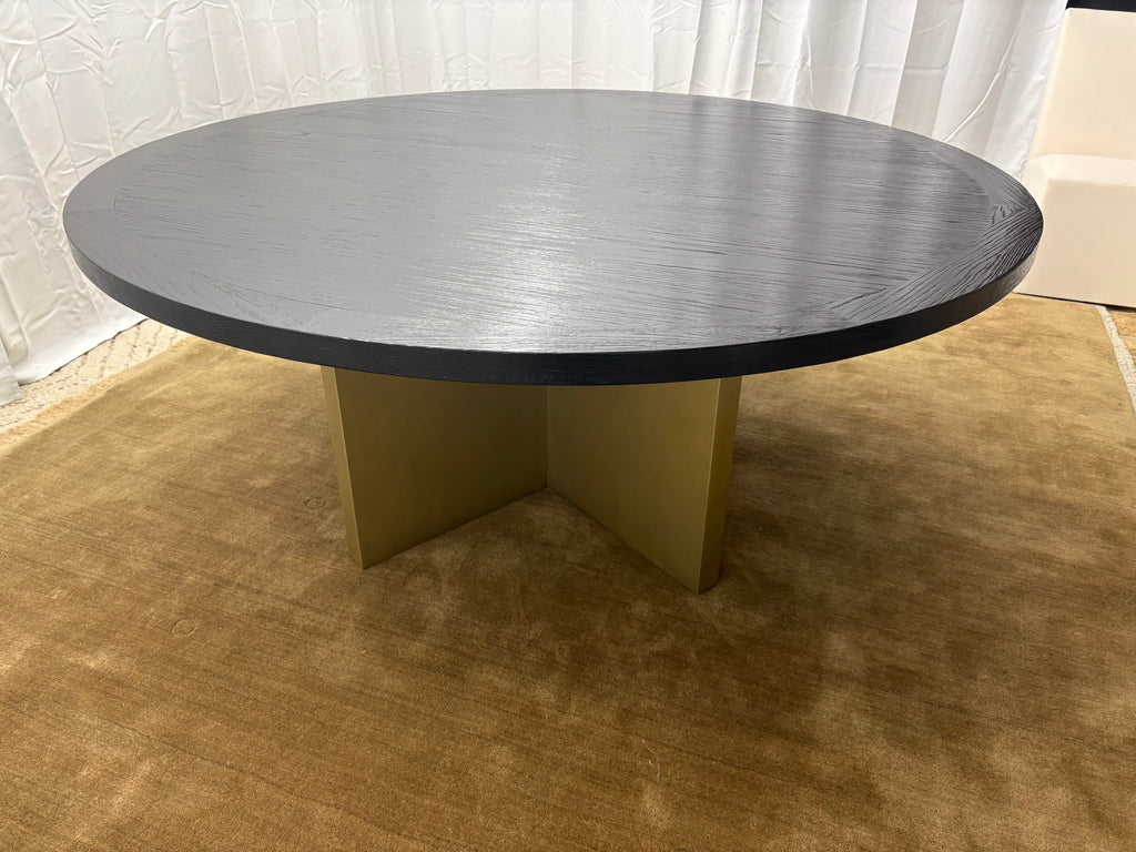 Arhaus Sculptural Pedestal Round Dining Table — 72"