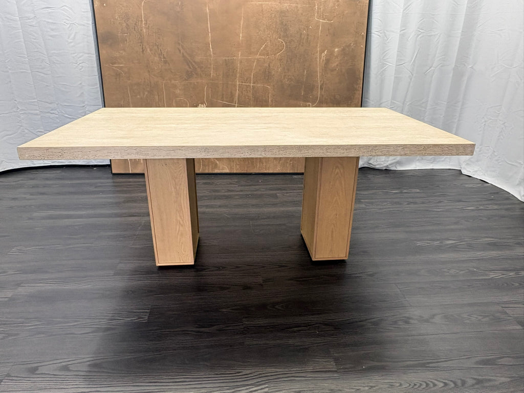 RH Restoration Hardware Lumi Rectangular Dining Table
72" | Light Oak | Turkish Travertine