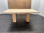 RH Restoration Hardware Lumi Rectangular Dining Table
72" | Light Oak | Turkish Travertine