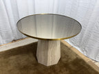 Arhaus Sculptural Stone Pedestal Bistro Table — 38"