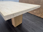 RH Restoration Hardware Lumi Rectangular Dining Table
72" | Light Oak | Turkish Travertine