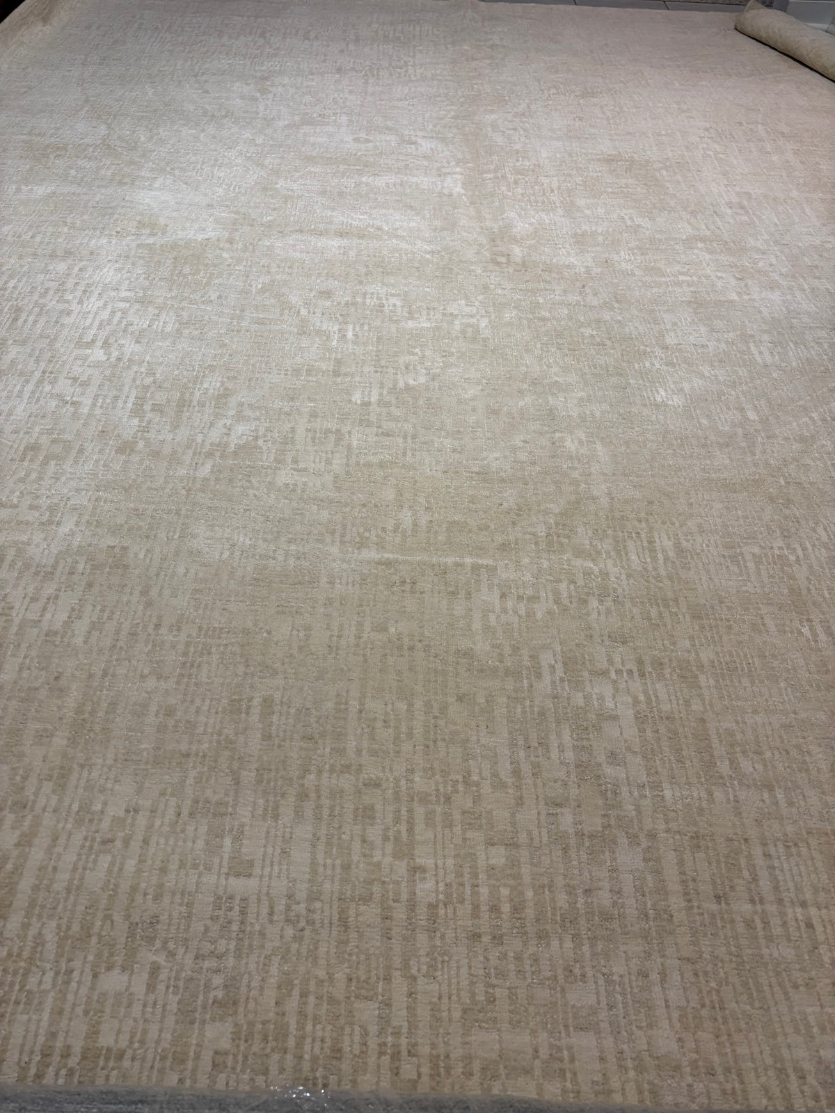 RH Matrice Wool & Silk Rug – 10' x 11' – Ivory | Custom Order | Staging Condition | Professionally Cleaned