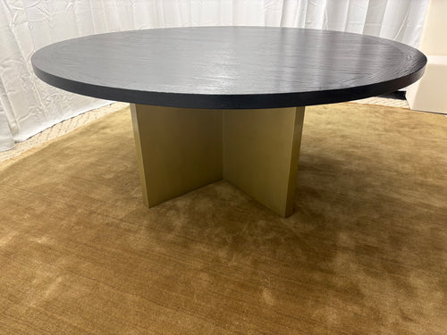 Arhaus Sculptural Pedestal Round Dining Table — 72"
