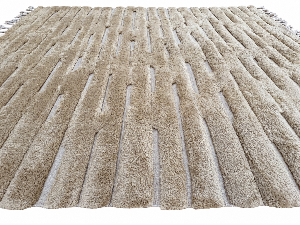 RH Morro Wool Rug – 9' x 12' Wheat | Hand-Knotted New Zealand Wool