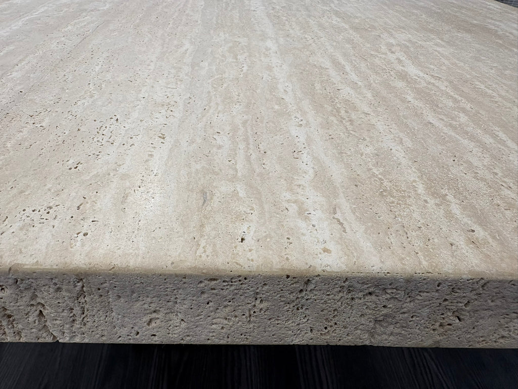 RH Restoration Hardware Lumi Rectangular Dining Table
72" | Light Oak | Turkish Travertine
