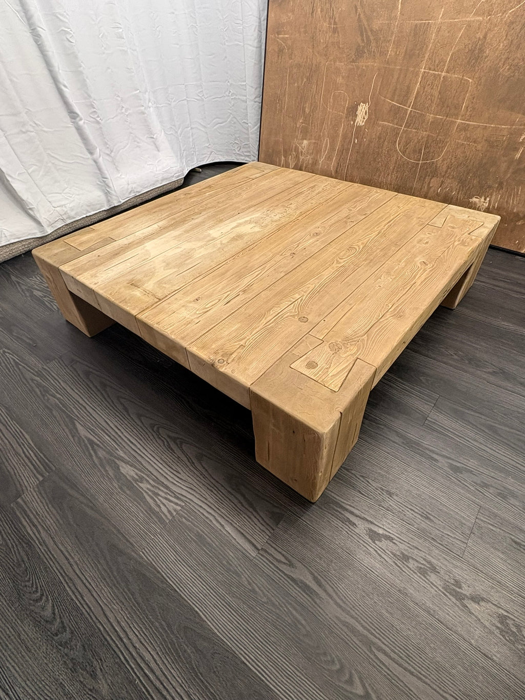 RH Restoration Hardware Reclaimed English Beam Coffee Table

Solid Reclaimed English Pine | Monumental 59" Scale | One-of-a-Kind Character