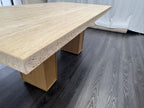 RH Restoration Hardware Lumi Rectangular Dining Table
72" | Light Oak | Turkish Travertine