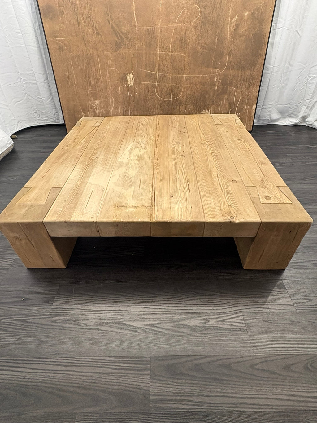 RH Restoration Hardware Reclaimed English Beam Coffee Table

Solid Reclaimed English Pine | Monumental 59" Scale | One-of-a-Kind Character