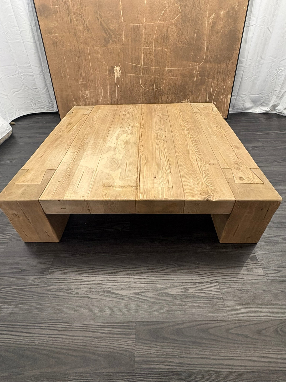 RH Restoration Hardware Reclaimed English Beam Coffee Table

Solid Reclaimed English Pine | Monumental 59" Scale | One-of-a-Kind Character