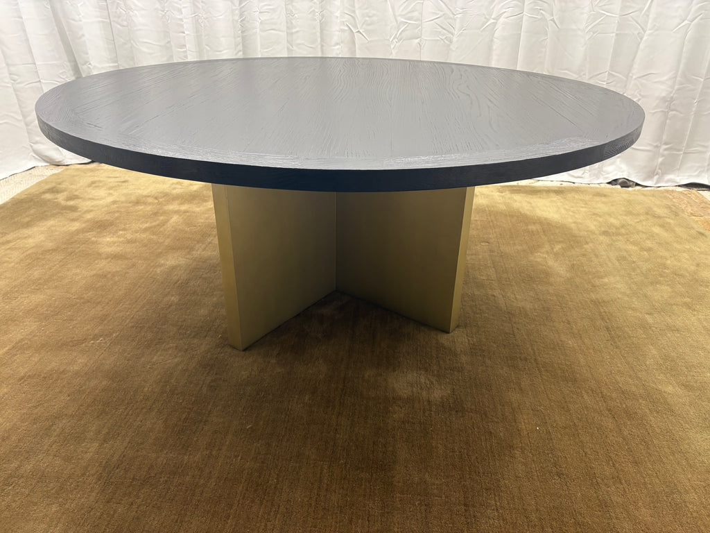 Arhaus Sculptural Pedestal Round Dining Table — 72"