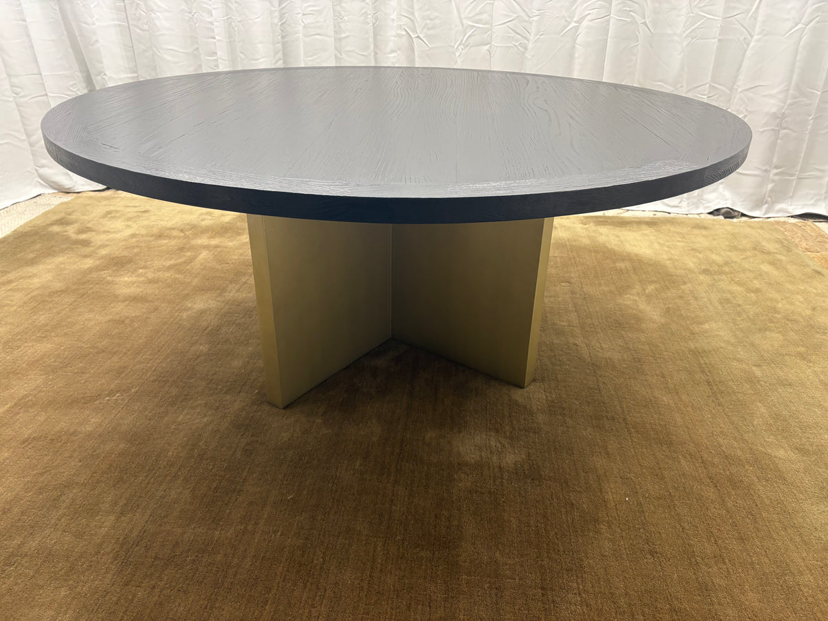 Arhaus Sculptural Pedestal Round Dining Table — 72"