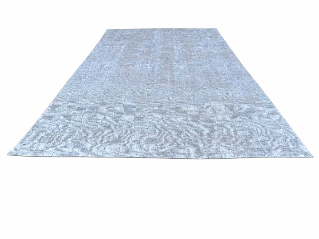 RH Lasya Silk & Wool Rug – 12' × 15' Sand | Hand-Knotted Silk & Wool