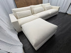 RH Lugano Modular 4-Piece Sectional | Italy | Down | Performance Linen Weave – Natural