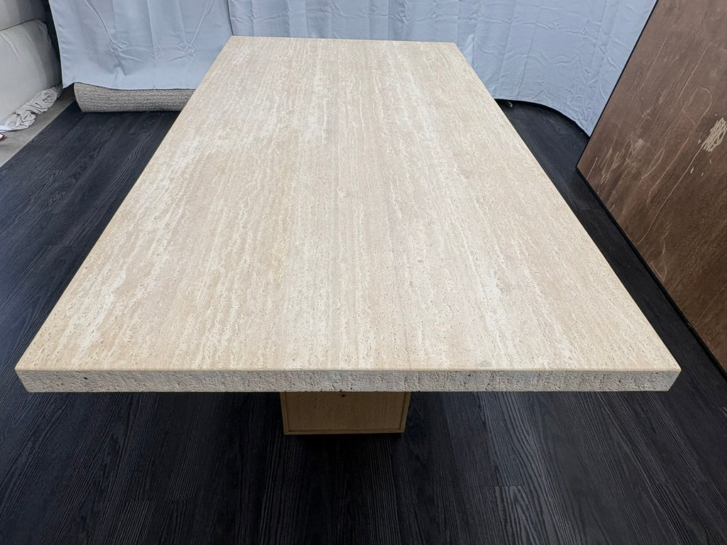 RH Restoration Hardware Lumi Rectangular Dining Table
72" | Light Oak | Turkish Travertine