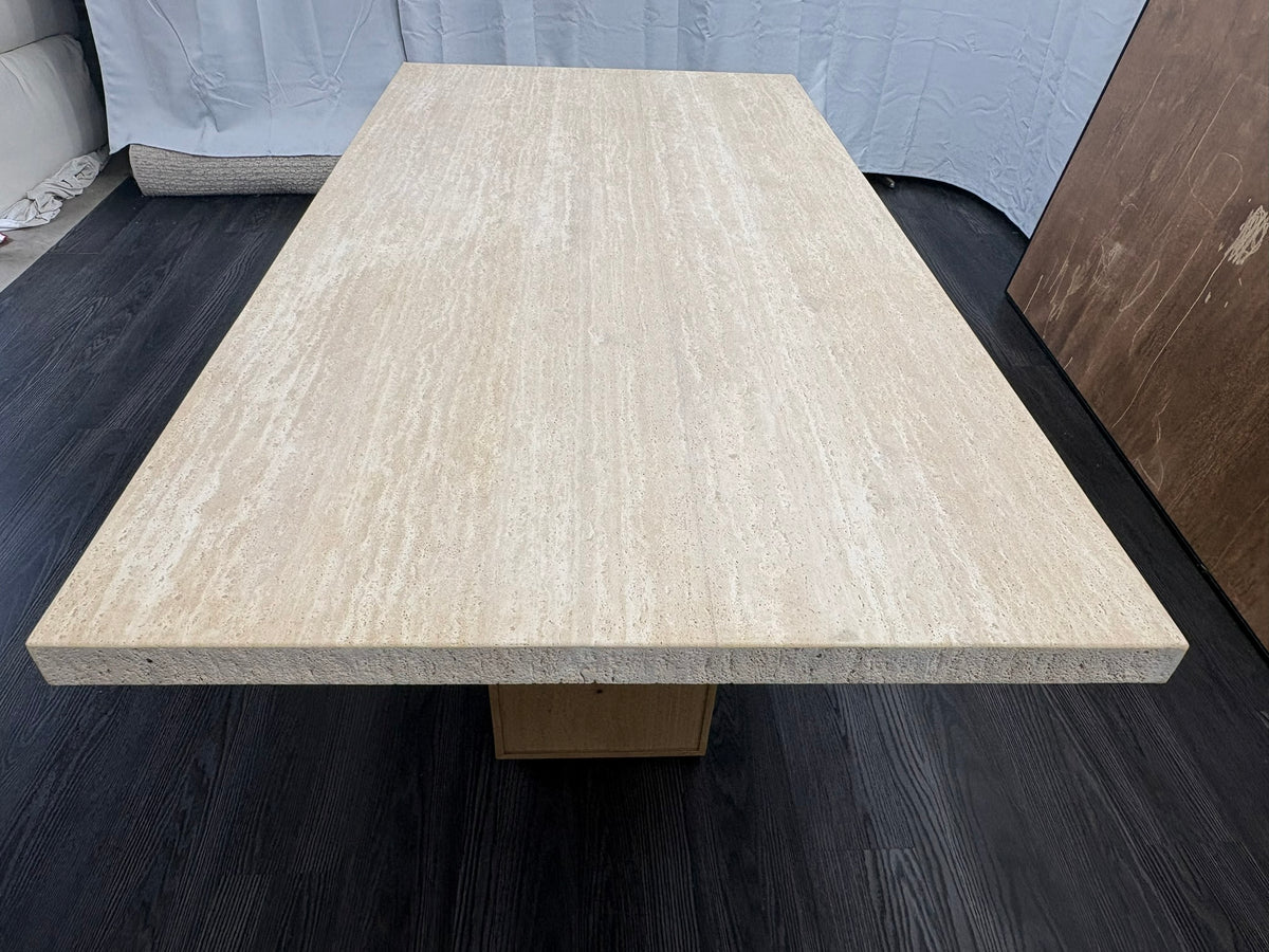 RH Restoration Hardware Lumi Rectangular Dining Table
72" | Light Oak | Turkish Travertine
