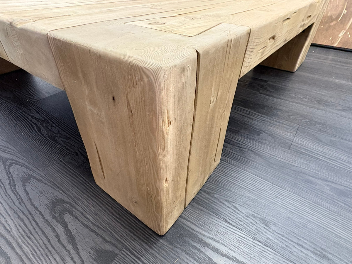 RH Restoration Hardware Reclaimed English Beam Coffee Table

Solid Reclaimed English Pine | Monumental 59" Scale | One-of-a-Kind Character