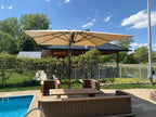 TUUCI® Ocean Master Cantilever Umbrella – 10' Square
Bronze | Marine-Grade Canvas | 600 LB Freestanding Base
