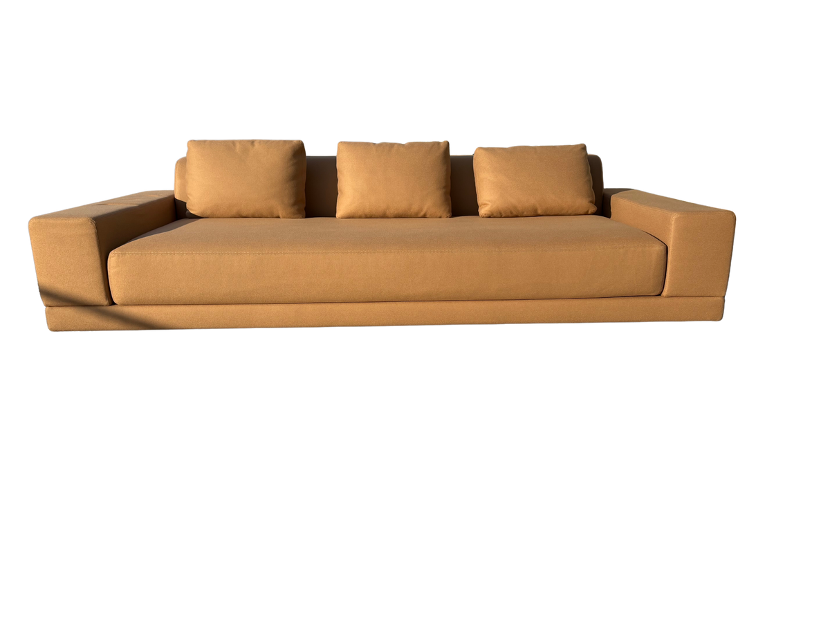 RH Cortona Sofa – 9' Luxe Depth in Holland & Sherry Wool Twill, Camel