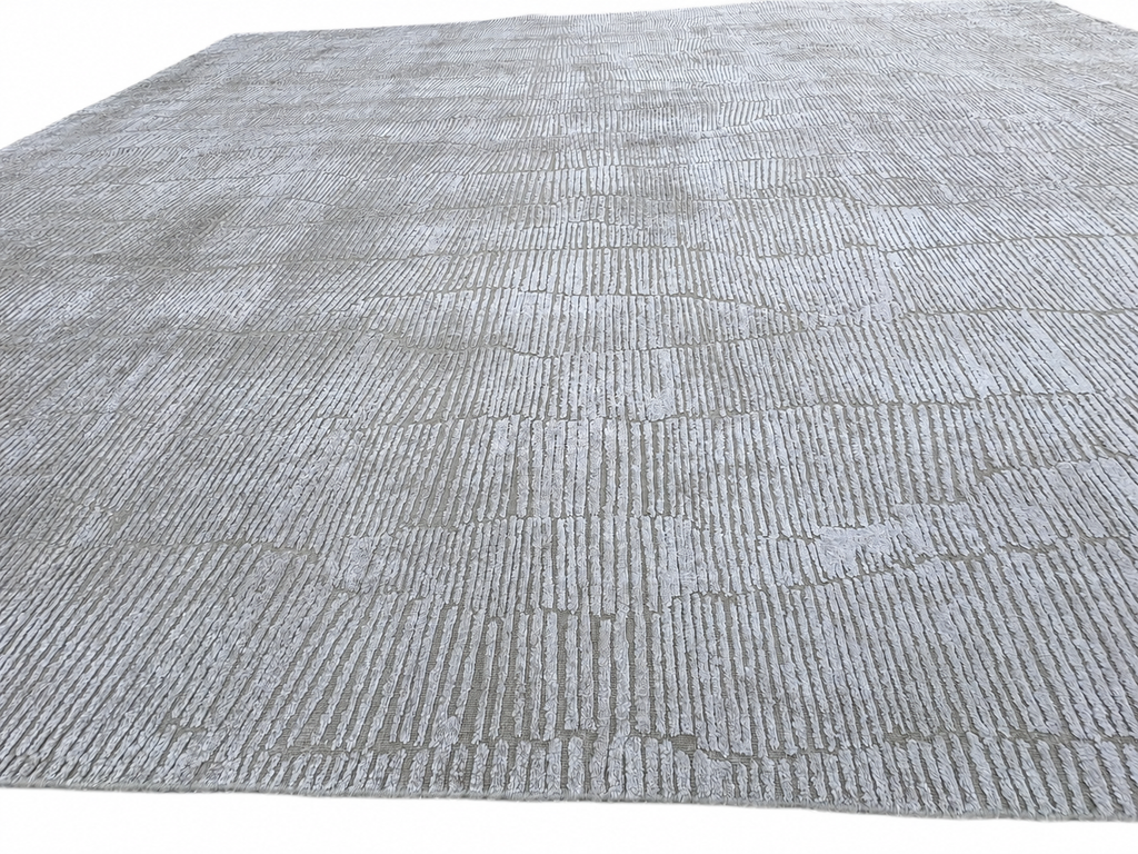 RH Lasya Silk & Wool Rug – 12' × 15' Sand | Hand-Knotted Silk & Wool