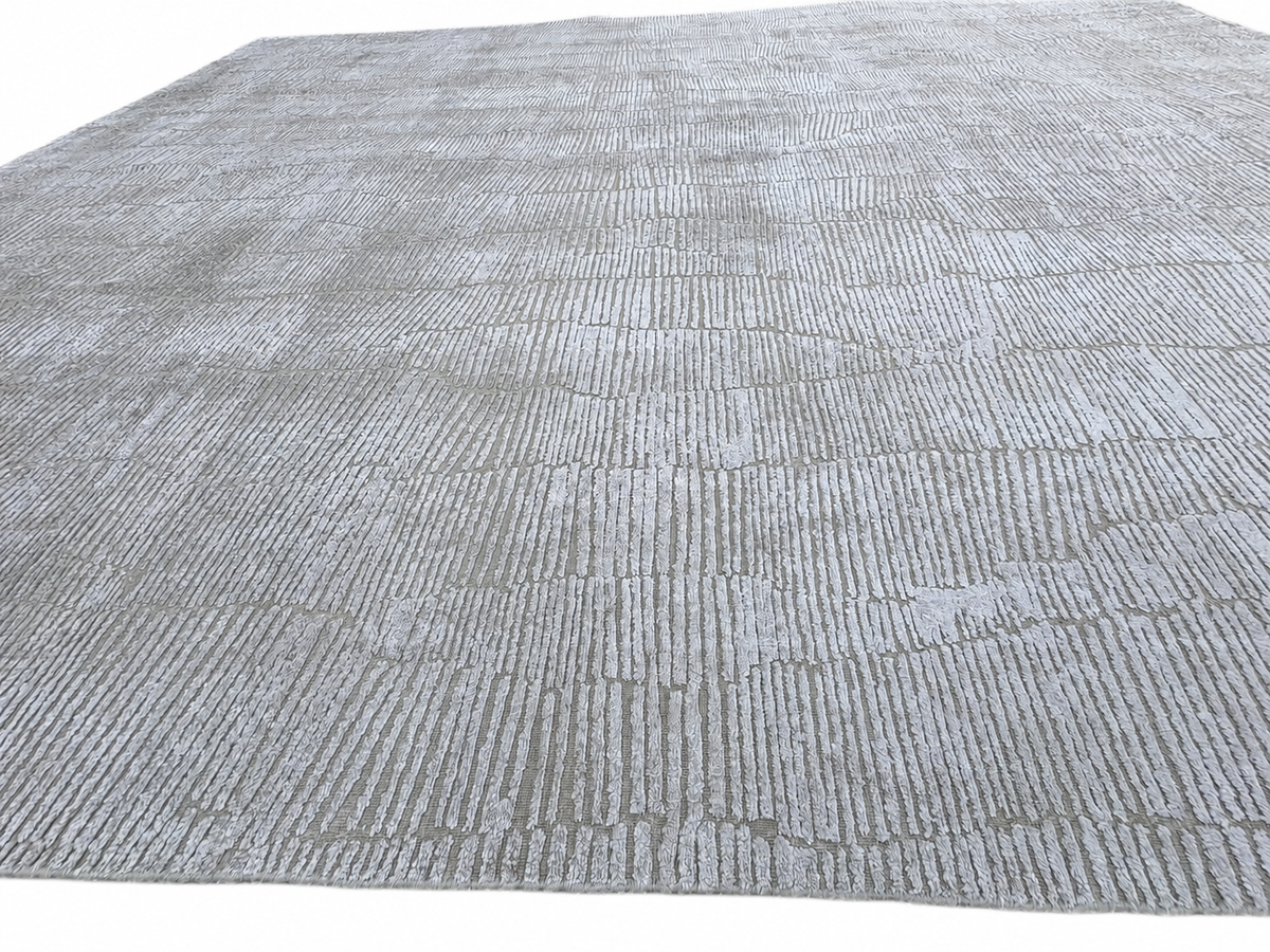 RH Lasya Silk & Wool Rug – 12' × 15' Sand | Hand-Knotted Silk & Wool