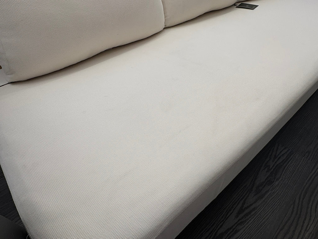 RH Restoration Hardware Matira Aluminum Sofa
Designed by Harrison & Nicholas Condos
84" | Iron Finish | Natural Performance Textured Weave