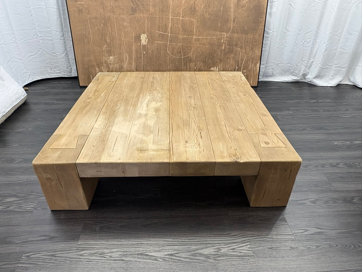 RH Restoration Hardware Reclaimed English Beam Coffee Table

Solid Reclaimed English Pine | Monumental 59" Scale | One-of-a-Kind Character