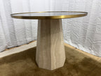 Arhaus Sculptural Stone Pedestal Bistro Table — 38"