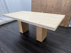 RH Restoration Hardware Lumi Rectangular Dining Table
72" | Light Oak | Turkish Travertine