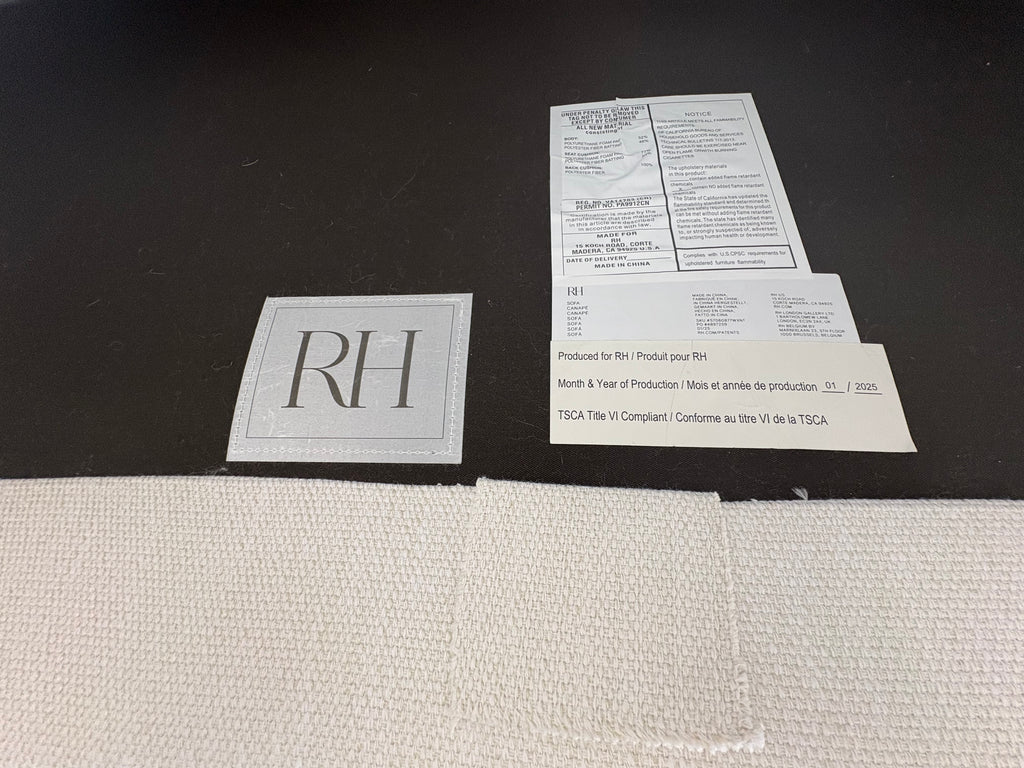 RH Belgian Track Arm Bench-Cushion Sofa