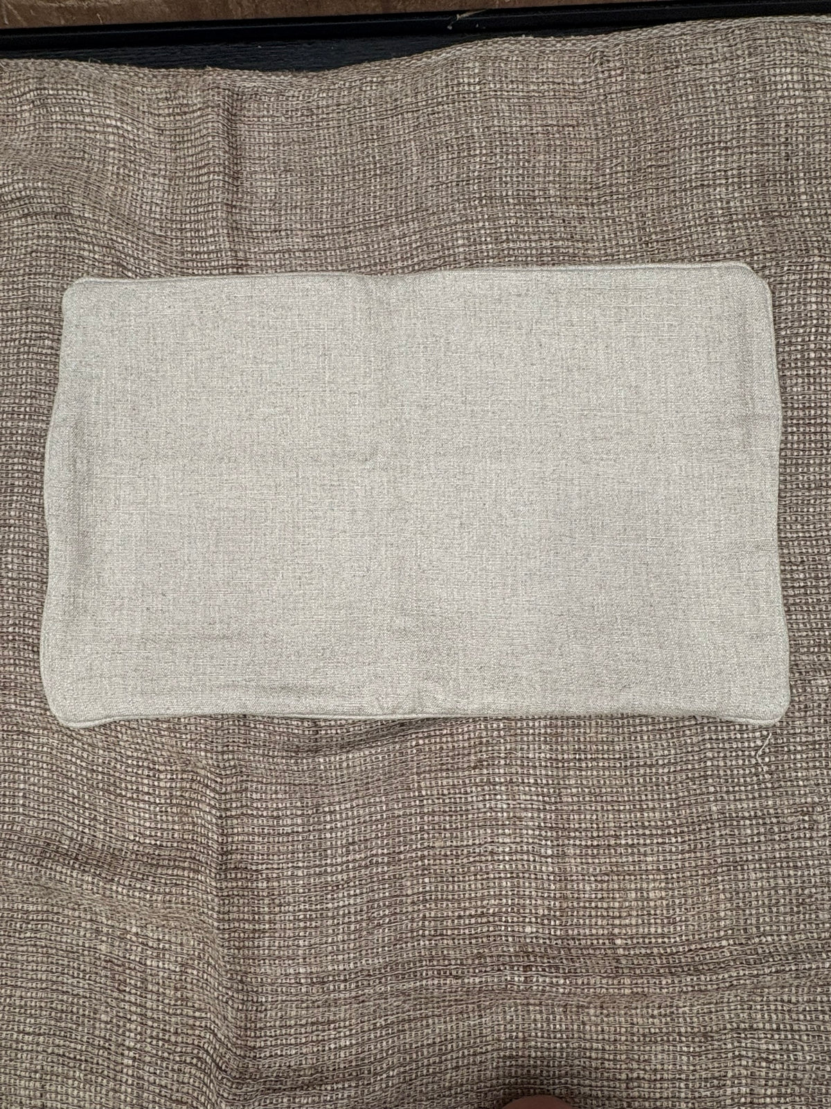 RH Restoration Hardware Custom Italian Pietro Solid Piped Lumbar Pillow Cover