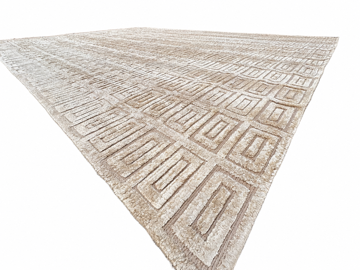 RH Rajouri Silk & Wool Rug – 12' × 15' Bronze | Silk | Hand-Knotted | 100 Knots Per Square Inch | Made in Nepal