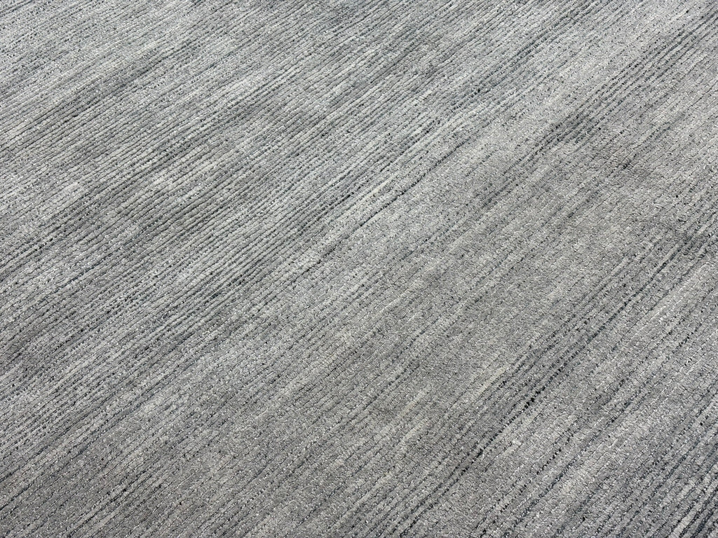 RH Performance Rug – Approx. 9' × 12' Marled Ocean (Attributed) | Hand-Loomed Performance Construction | Textural Contemporary Design