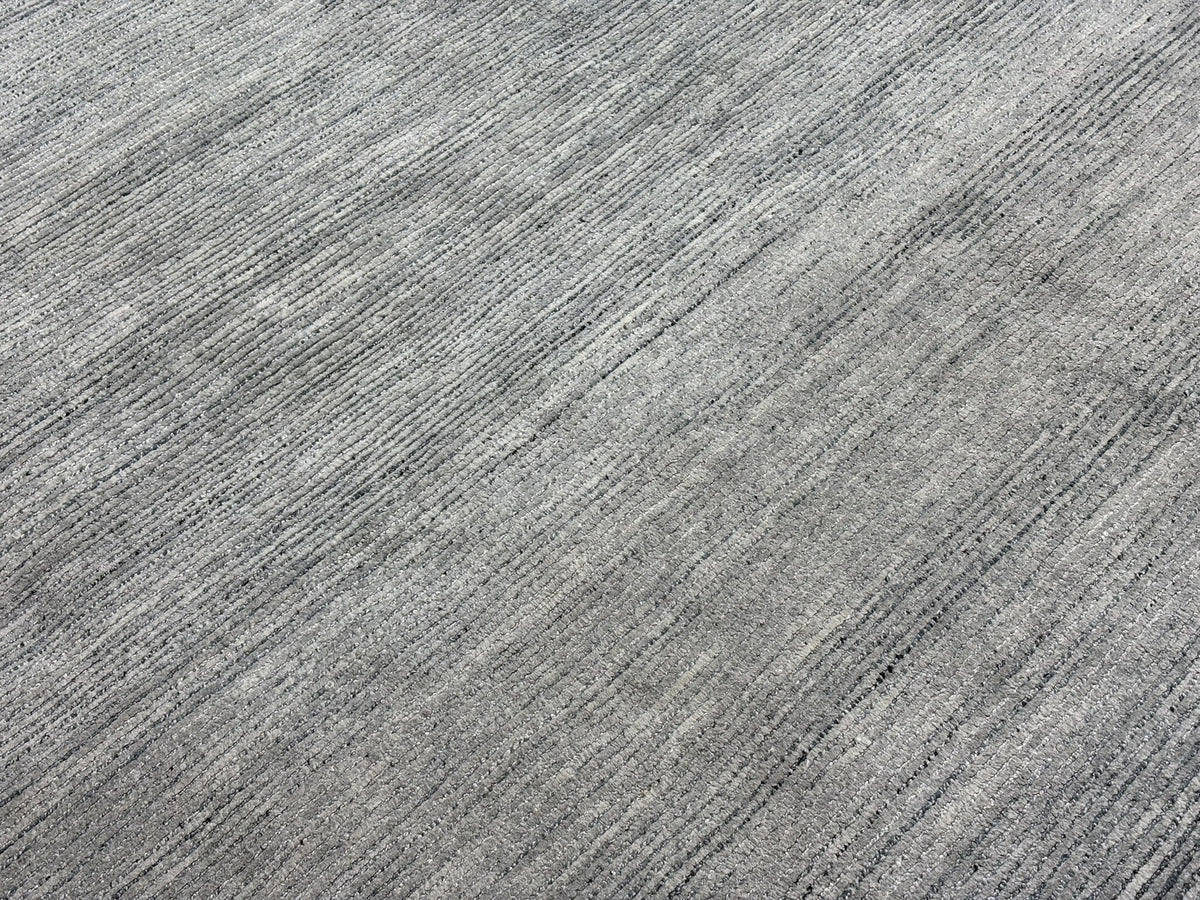 RH Performance Rug – Approx. 9' × 12' Marled Ocean (Attributed) | Hand-Loomed Performance Construction | Textural Contemporary Design