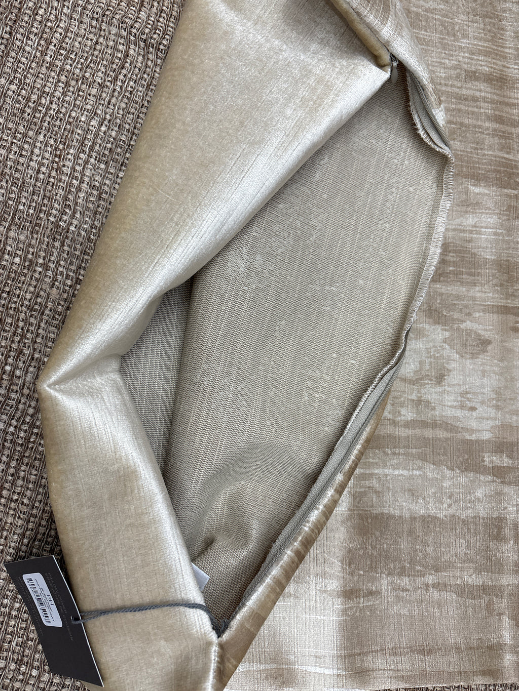 RH Restoration Hardware Velvet Brushstroke Abstract Pillow Cover