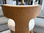 RH Ligné High Back Swivel Bar Stool — Single