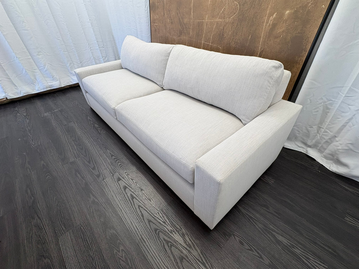 RH Maxwell 8' Classic Sofa — 2-Cushion | Perennials Performance Linen Weave | Dove