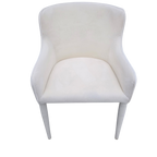 Restoration Hardware Nicola Slope Fabric Dining Side Chairs (Set of 4) – Performance Velvet, Natural