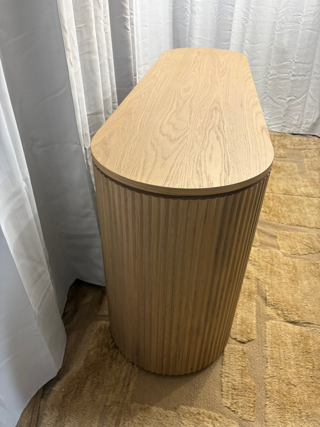RH Byron 4-Door Sideboard — 84” Light Oak | Reeded American White Oak | Artisan Crafted (2 of 3)