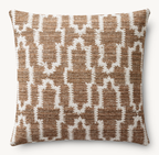RH Restoration Hardware Nazaré Block Print Pillow Cover 20" × 20" Square