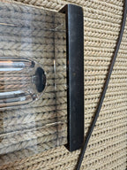 RH Savile Grand Rectangular Sconce Bronze | K9 Crystal Glass & Sand-Cast Brass | Designed by Jonathan Browning