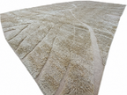 RH Tarras Wool Rug – 10' × 14' Wheat | 100% Hand-Spun Wool | Hand-Knotted | Sculptural High-Low Texture