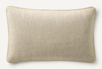 RH Restoration Hardware Custom Italian Pietro Solid Piped Lumbar Pillow Cover