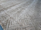RH Talsari Silk & Wool Rug – 12' × 15' Wheat | Hand-Knotted Silk & Wool | 100 Tibetan Knots Per Square Inch | Made in Nepal