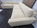 RH Maxwell Left-Arm L-Sectional | Classic | Down | Perennials® Performance Textured Linen Weave – Dune