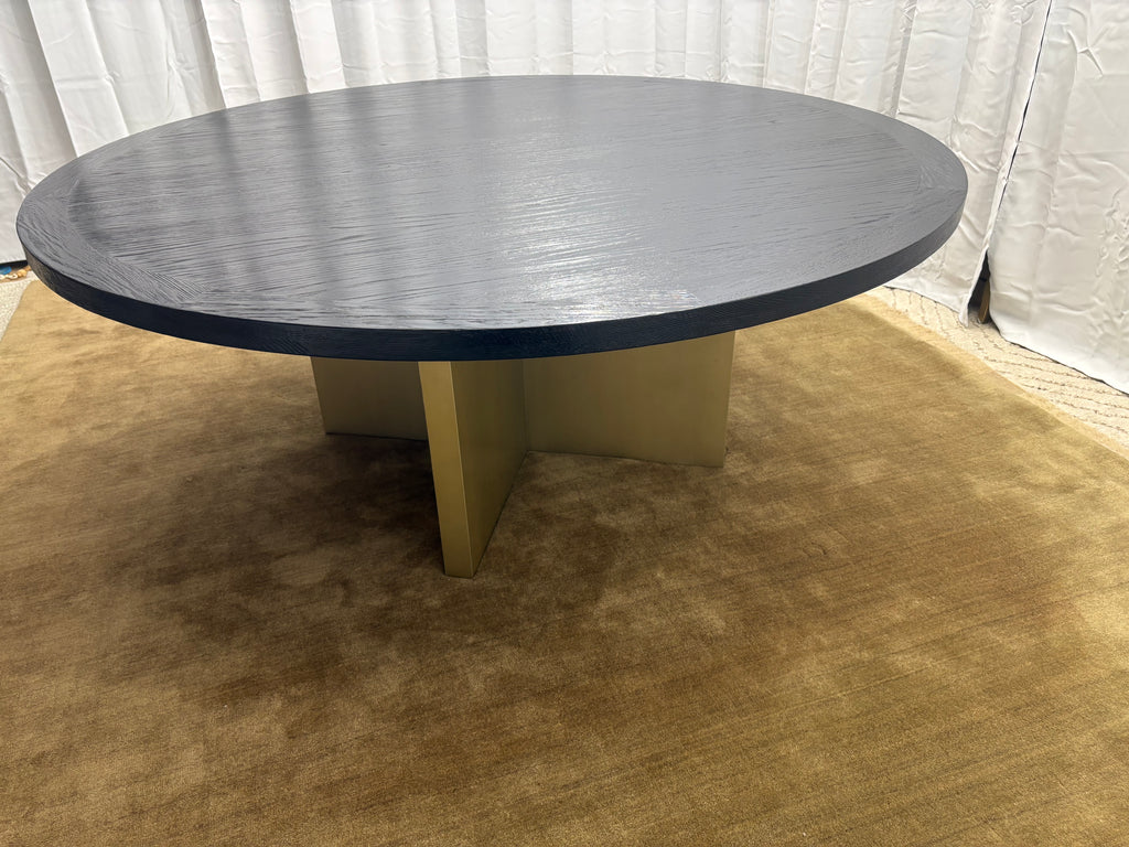 Arhaus Sculptural Pedestal Round Dining Table — 72"
