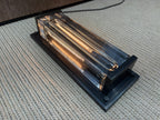 RH Savile Grand Rectangular Sconce Bronze | K9 Crystal Glass & Sand-Cast Brass | Designed by Jonathan Browning