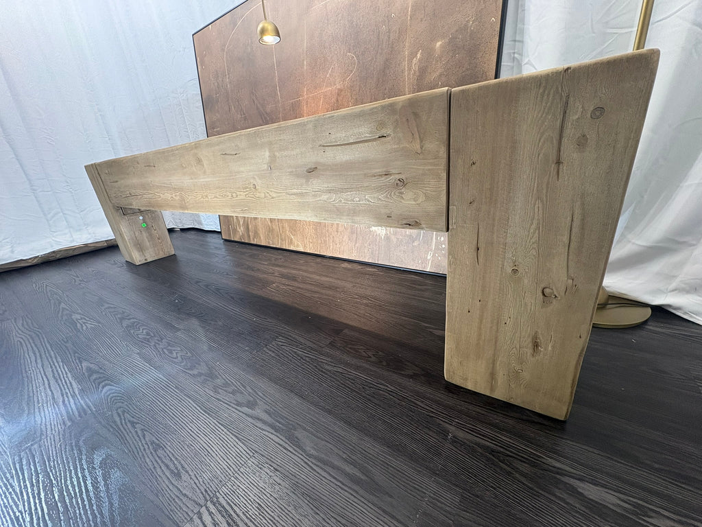 RH Reclaimed English Beam Console Table – 118" – Salvaged Natural